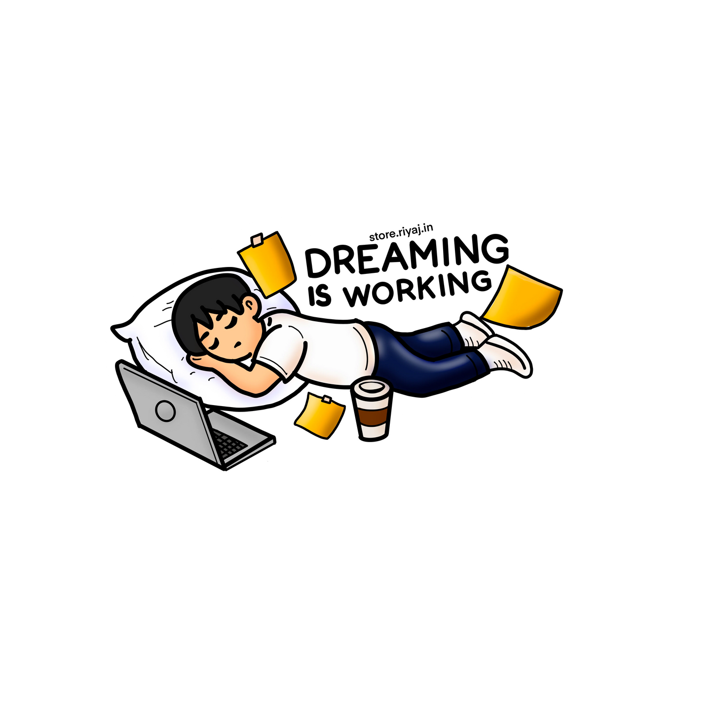Dreaming is also working on my ideas sticker!