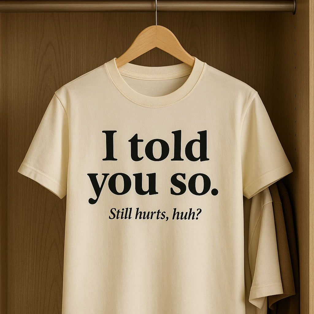 I told you so — t-shirt