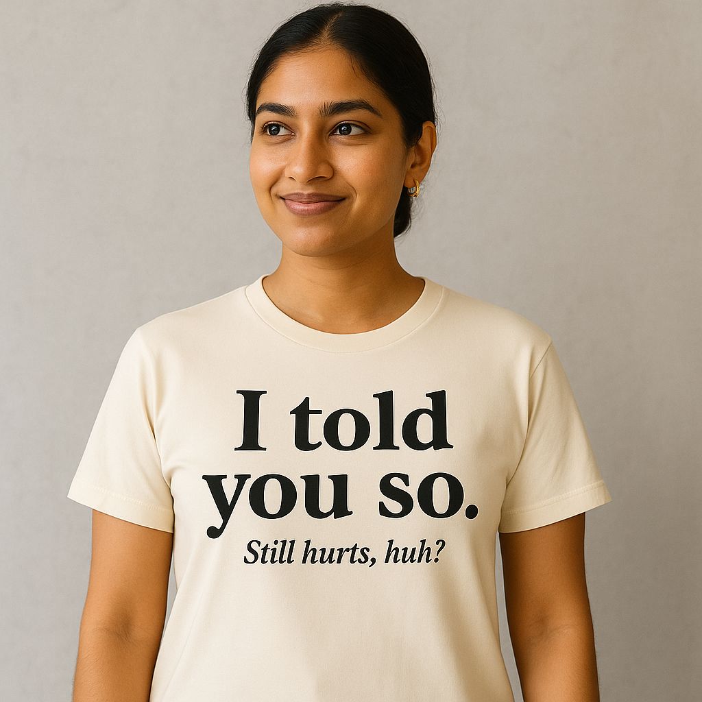 I told you so — t-shirt