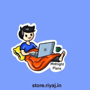 When your midnight plans are to work sticker for techies!