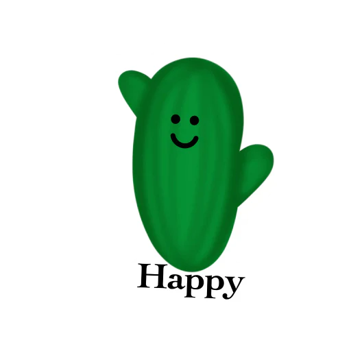 Pack of 4 Cactus stickers for Plant Parents!