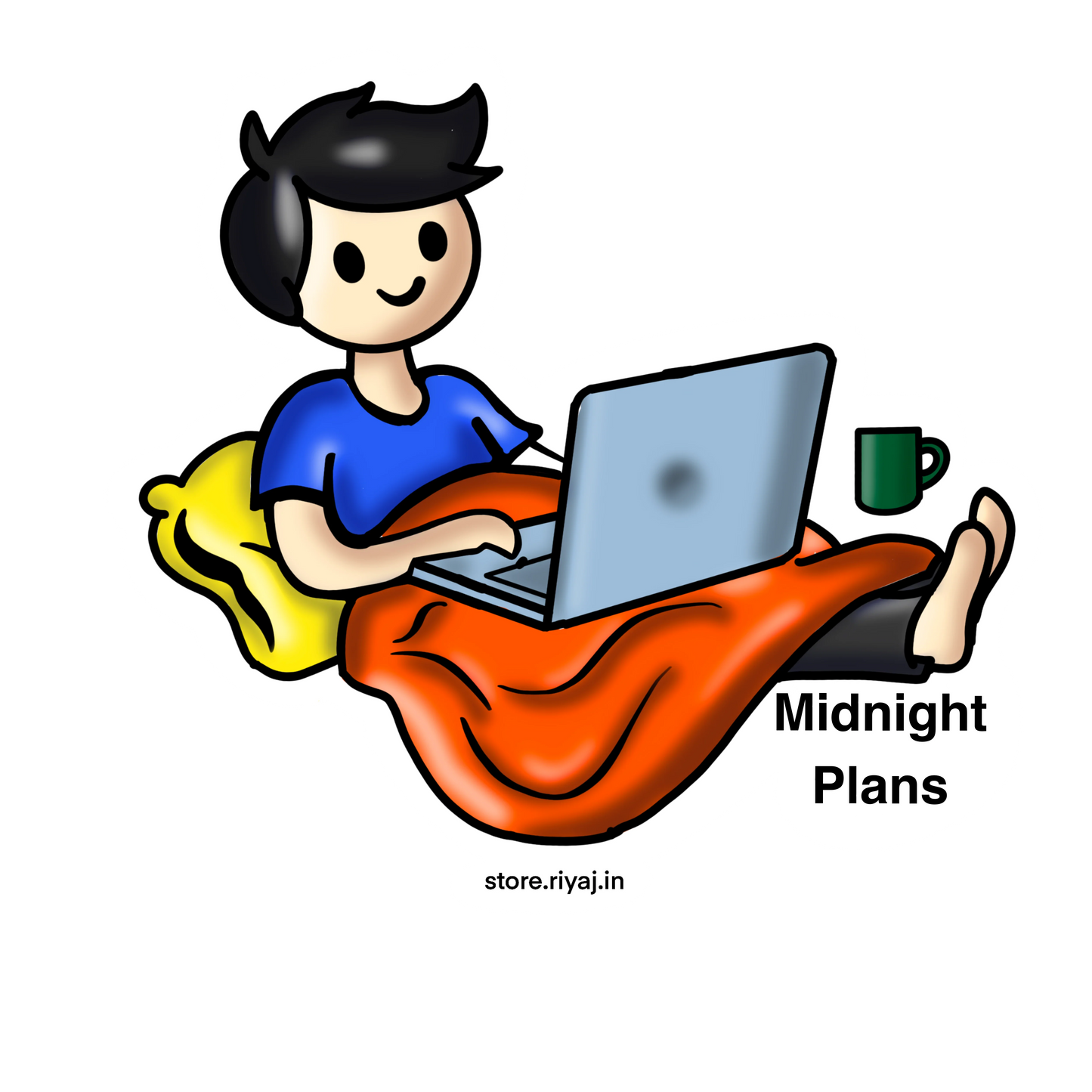When your midnight plans are to work sticker for techies!
