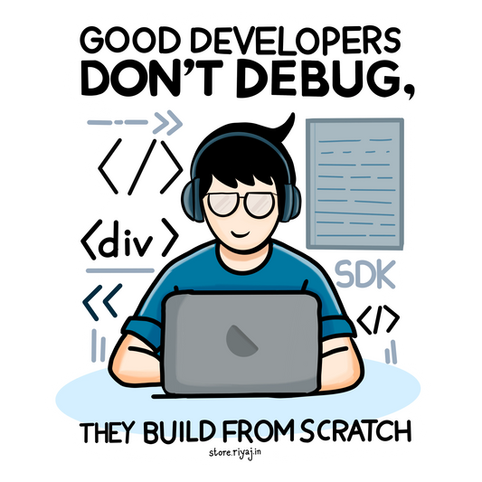 Good Developer don't debug, they build from scratch