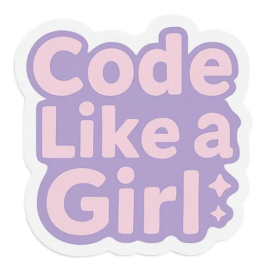 Code Like a Girl – Laptop Sticker
