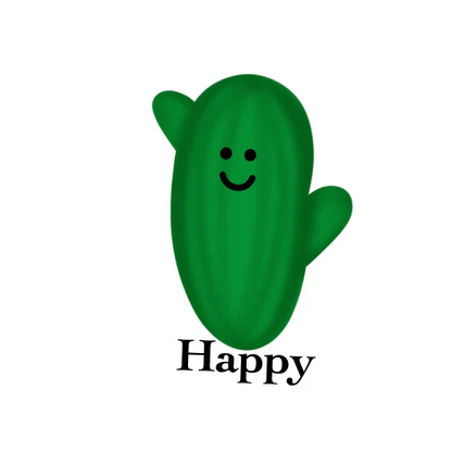 Pack of 4 Cactus stickers for Plant Parents!