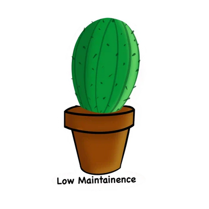 Pack of 4 Cactus stickers for Plant Parents!