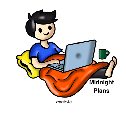 When your midnight plans are to work sticker for techies!